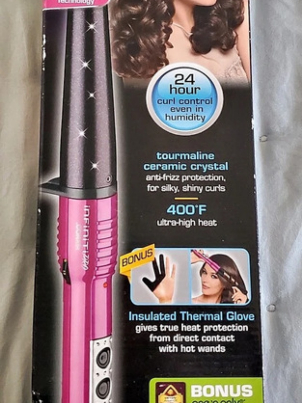 Conair InfinitiPRO by Conair Tourmaline Ceramic 1/4" to 3/4" Curling Wand